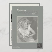 ヴィンテージ結婚雑誌 招待状 (正面/裏面)