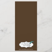 ヴィンテージ結婚(紋章の)フラ・ダ・リのメニュー メニュー (裏面)