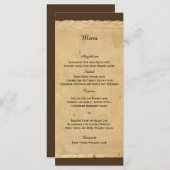 ヴィンテージ結婚(紋章の)フラ・ダ・リのメニュー メニュー (正面/裏面)