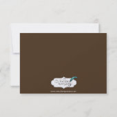 ヴィンテージ結婚(紋章の)フラ・ダ・リの応答カード 出欠カード (裏面)