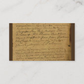 ヴィンテージ結婚(紋章の)フラ・ダ・リ座席表 プレイスカード (裏面)