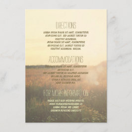 ヴィンテージ結婚Meadowの詳細 – 情報 エンクロージャーカード