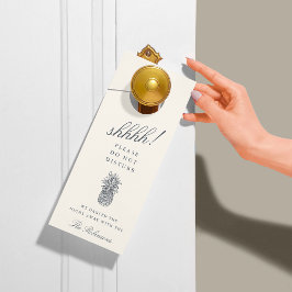 ヴィンテージ結婚Pineappleの歓迎/妨害しない ドアノブサイン