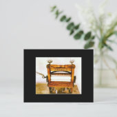 ヴィンテージ絞りアンティーク洗濯機 ポストカード (スタンド正面)