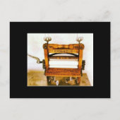 ヴィンテージ絞りアンティーク洗濯機 ポストカード (正面)