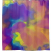 ヴィンテージ絞り染め シャワーカーテン (正面)