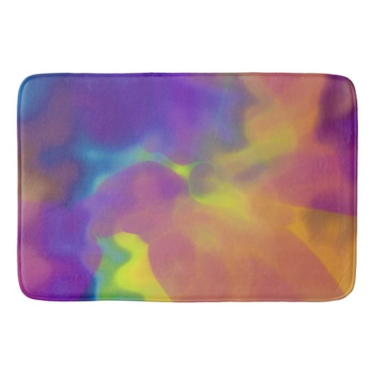 ヴィンテージ絞り染め バスマット (正面)