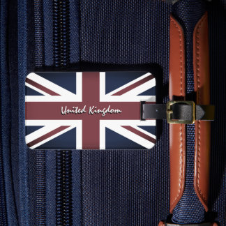 ヴィンテージ統一されたキングダムラゲッジタグ、イギリス国旗 ラゲッジタグ