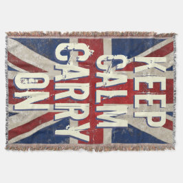 ヴィンテージ統一された国国旗「感動的引用文」 スローブランケット