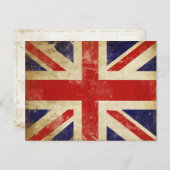 ヴィンテージ統一された国旗付きポストカード ポストカード (正面/裏面)