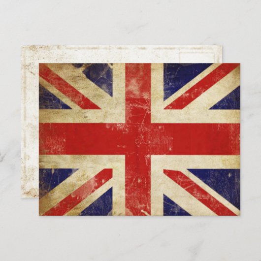 ヴィンテージ統一された国旗付きポストカード ポストカード (正面/裏面)