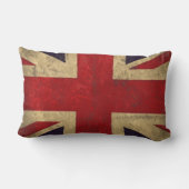 ヴィンテージ統一された国旗枕 ランバークッション (裏面)