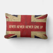 ヴィンテージ統一された国旗枕 ランバークッション (正面)