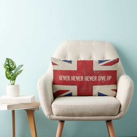 ヴィンテージ統一された国旗枕 ランバークッション (椅子)