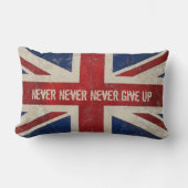 ヴィンテージ統一された国旗枕 ランバークッション (正面)