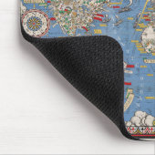 ヴィンテージ統一された国/大西洋憲章の地図 マウスパッド (コーナー)