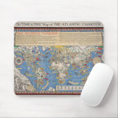 ヴィンテージ統一された国/大西洋憲章の地図 マウスパッド (マウス)