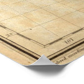 ヴィンテージ統一された州イーグルの地図(1833) ポスター (角)