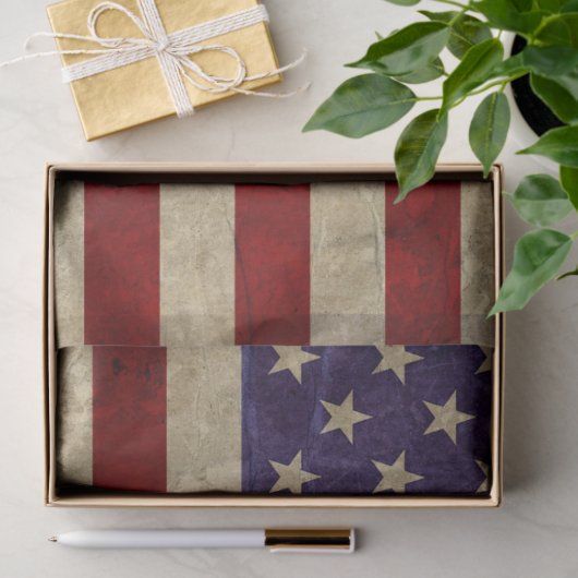 ヴィンテージ統一された州フラグの切り離しティッシュペーパー 薄葉紙 (ギフト)