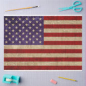 ヴィンテージ統一された州フラグの切り離しティッシュペーパー 薄葉紙 (クラフト)