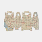 ヴィンテージ統一された州マップパーティーの好意ボックス フェイバーボックス (折り畳みなし)