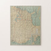 ヴィンテージ統一された州ライトハウスマップ(1898) ジグソーパズル (縦)