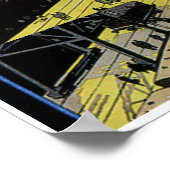 ヴィンテージ統一された州ラインズヨーロッパアメリカ ポスター (角)