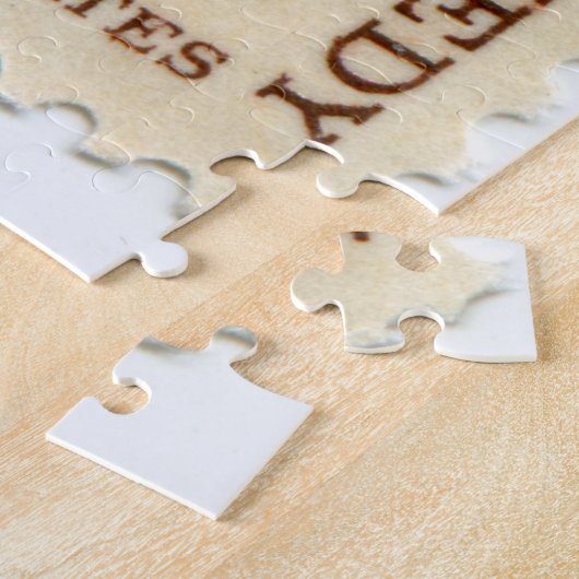 ヴィンテージ統一された州切手ジグソーパズル ジグソーパズル (側面)