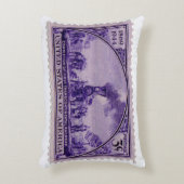 ヴィンテージ統一された州切手装飾用クッション アクセントクッション (正面(垂直))