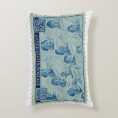 ヴィンテージ統一された州切手装飾用クッション アクセントクッション (正面(垂直))