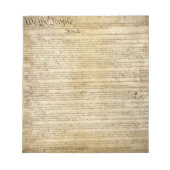 ヴィンテージ統一された州構成 ノートパッド (正面)