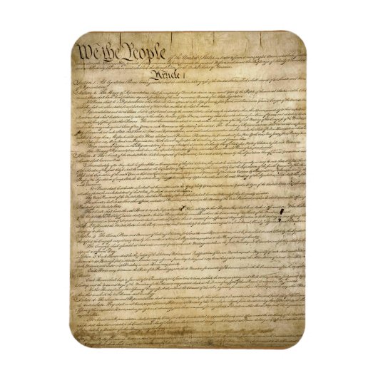 ヴィンテージ統一された州構成 マグネット (縦)