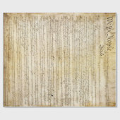 ヴィンテージ統一された州構成 ラッピングペーパー (フラット)