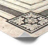 ヴィンテージ統一された州金ゴールドラッシュ地域マップ(1852) ポスター (角)