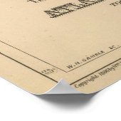 ヴィンテージ統一された州鉄道地図(1886) ポスター (角)