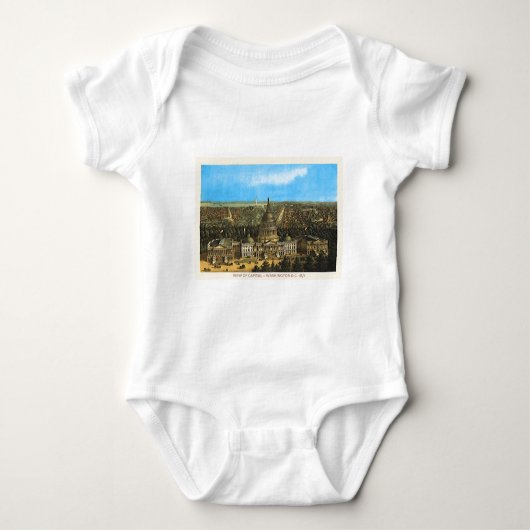 ヴィンテージ統一された州 ベビーボディスーツ (正面)