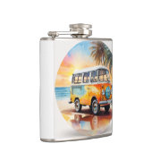 ヴィンテージ絵を描のミニバスビーチ フラスク (右)