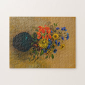 ヴィンテージ絵を描の山花 ジグソーパズル (横)
