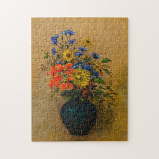 ヴィンテージ絵を描の山花 ジグソーパズル (縦)