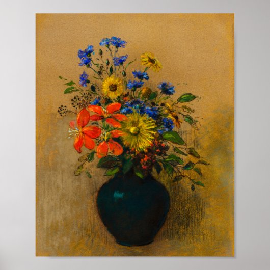 ヴィンテージ絵を描の山花 ポスター (正面)