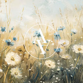 ヴィンテージ絵を描の柔らかい色調の花 ポスター