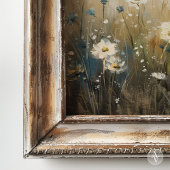 ヴィンテージ絵を描の柔らかい色調の花 ポスター