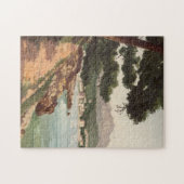 ヴィンテージ絵を描の海底岬（1930年代フランス） ジグソーパズル (横)