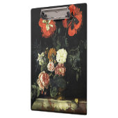 ヴィンテージ絵を描の花による静物詩 クリップボード (左)