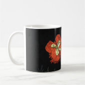 ヴィンテージ絵を描の花による静物詩 コーヒーマグカップ (左)