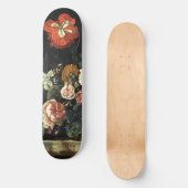 ヴィンテージ絵を描の花による静物詩 スケートボード (正面)