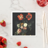 ヴィンテージ絵を描の花による静物詩 スタンダードカクテルナプキン (インサイチュ)