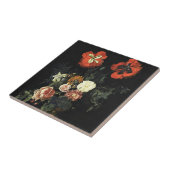 ヴィンテージ絵を描の花による静物詩 タイル (側面)