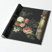 ヴィンテージ絵を描の花による静物詩 ラッピングペーパー (アンロールド)