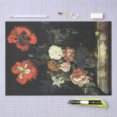 ヴィンテージ絵を描の花による静物詩 薄葉紙 (クラフト)
